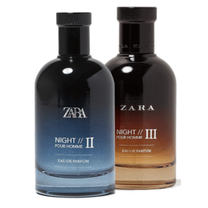 ZARA X 2 PARFUMS -  Night Pour Homme II - Night III Eau De Parfum 3.4 fl. Oz. (100MLX2)