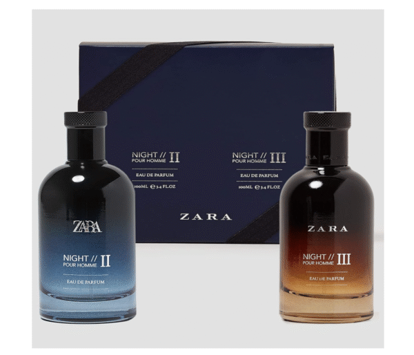 ZARA X 2 PARFUMS -  Night Pour Homme II - Night III Eau De Parfum 3.4 fl. Oz. (100MLX2) - Image 3