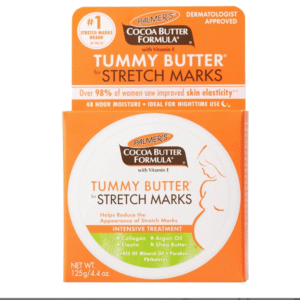 Palmer's Cocoa Tummy Butter Formula for Stretch Marks-Vitamin E-48 Hrs Moisture-Reduce Appearance of Mark-Improve Skin Elasticity-Ideal Nighttime-No Paraben,Sulphate,Dyes,Mineral Oil-125g