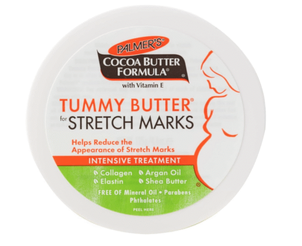 Palmer's Cocoa Tummy Butter Formula for Stretch Marks-Vitamin E-48 Hrs Moisture-Reduce Appearance of Mark-Improve Skin Elasticity-Ideal Nighttime-No Paraben,Sulphate,Dyes,Mineral Oil-125g - Image 3