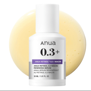 ANUA Retinol 0.3 Niacin Renewing Serum, For Anti-Aging with Hydration, Textured & Glass skin, 5% Niacinamide, Retinol For Face, Gentle for Beginner, Korean Skin Care, 30ml /1.01 fl.oz.
