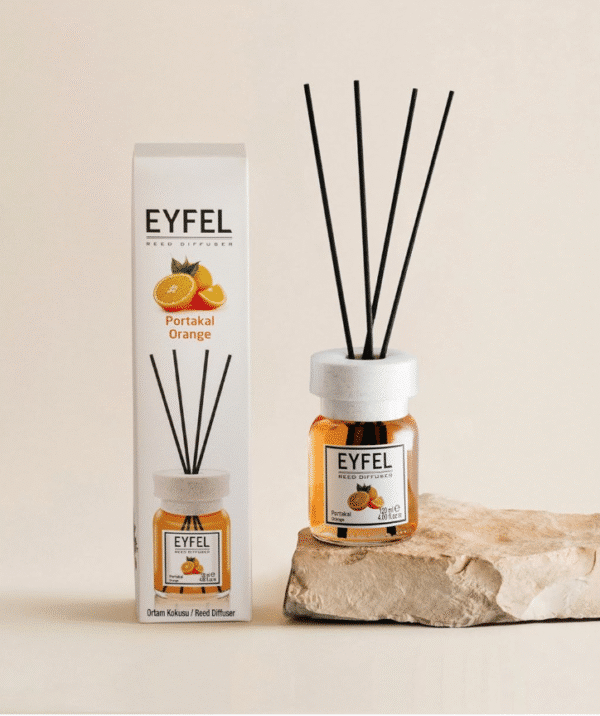 EYFEL Reed Diffusers for Home – Orange Reed Diffuser Set 4.05 fl oz Oil Diffuser Sticks, Bathroom Diffuser, Home Fragrances, Scented Sticks, Home Decor