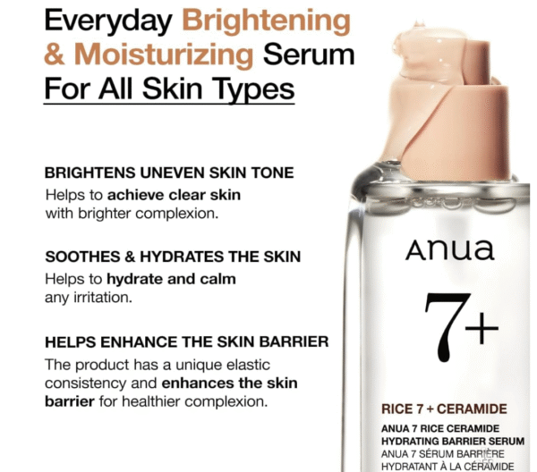ANUA Rice Ceramide 7 Hydrating Barrier Serum - Image 4