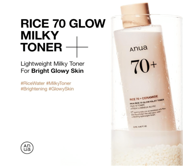 ANUA Rice 70 Glow Milky Toner - Image 2