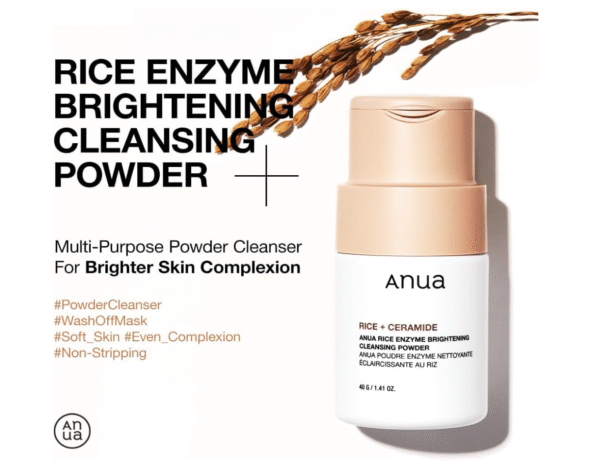 ANUA Rice Enzyme Brightening Cleansing Powder, Korean Skincare - Image 2