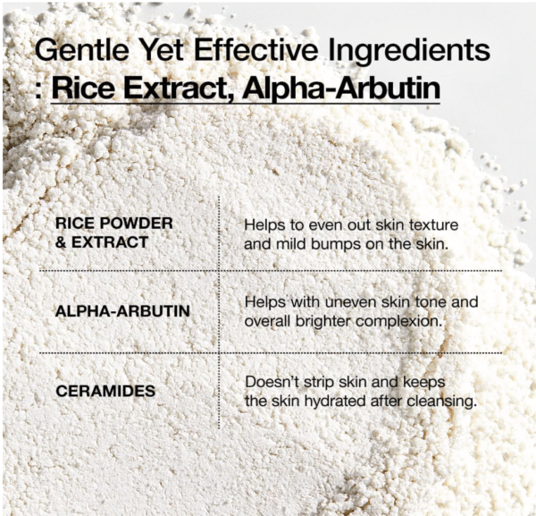 ANUA Rice Enzyme Brightening Cleansing Powder, Korean Skincare - Image 5