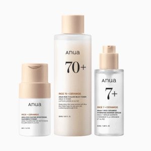 Anua rice glow trio
