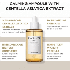 Ampoule Facial Serum 1.01 fl.oz(30ml) | 100% Centella Asiatica Extract for Soothing Sensitive and Acne-prone Skin (Ampoule 100ml)