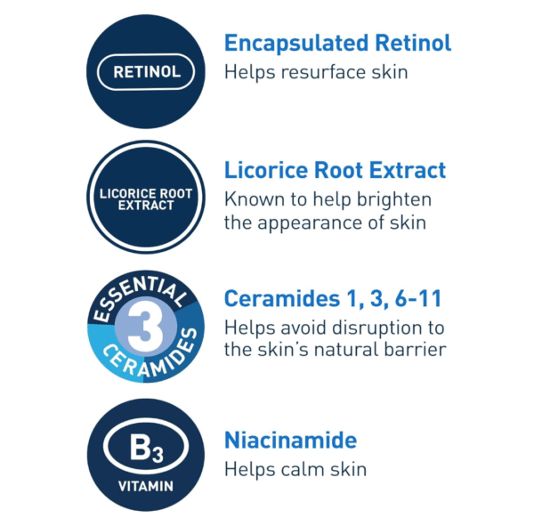CERAVE RESURFACING RETINOL SERUM TO REDUCE THE APPEARANCE OF POST-ACNE MARKS AND PORES WITH RETINOL, LICORICE ROOT EXTRACT & NIACINAMIDE 30ML - Image 5