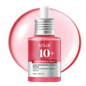 ANUA Niacinamide 10 + TXA 4 Serum, Hyaluronic Acid, Tranexamic acid, Vitamin B12, Facial Serum for Glass Skin, Clarifying, Radiant Complexion with Natural Color, Korean Skin Care (30ml /1.01 fl.oz)