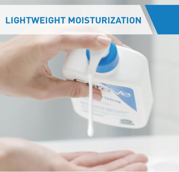 Cerave Moisturizing Lotion for Normal to Dry Skin with Hyaluronic Acid 473Ml - Image 3