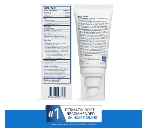 eraVe Moisturizing Lotion SPF 30| Sunscreen and Face Moisturizer with Hyaluronic Acid & Ceramides | Oil Free | 1.7 Ounce - Image 6