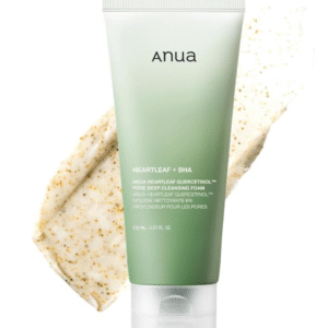 ANUA Heartleaf Quercetinol Pore Deep Cleansing Foam, Facial Cleanser, for Double Cleansing, BHA, Hyaluronic Acid, Glycerin, Face Wash, Blackhead Remover, (150ml/5.07 fl.oz.)