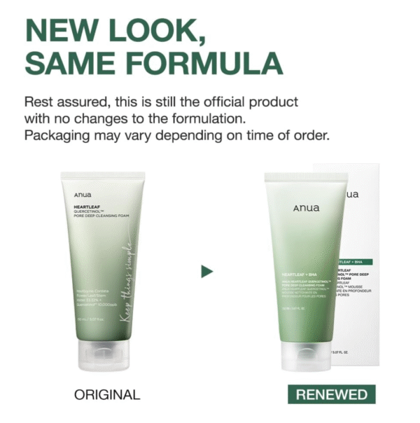 ANUA Heartleaf Quercetinol Pore Deep Cleansing Foam, Facial Cleanser, for Double Cleansing, BHA, Hyaluronic Acid, Glycerin, Face Wash, Blackhead Remover, (150ml/5.07 fl.oz.) - Image 4