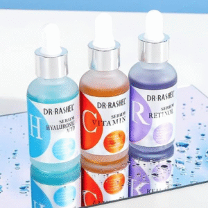 Dr Rashel Vitamin C, Retinol & Hyaluronic Acid Complete Facial Serum Moisturizing Repair Set, Size (1.01 oz x 3 Pack Face Serum)