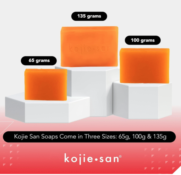 Kojie San Original Facial Beauty Soap - 65g, 3 Bars Per Pack - Guaranteed Authentic - Image 2