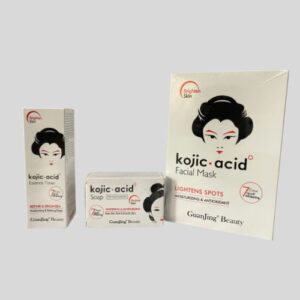 Set of 3, Kojic acid Soap - Toner and Face mask - dark spots-hyperpigmentation-exfoliate the skin -