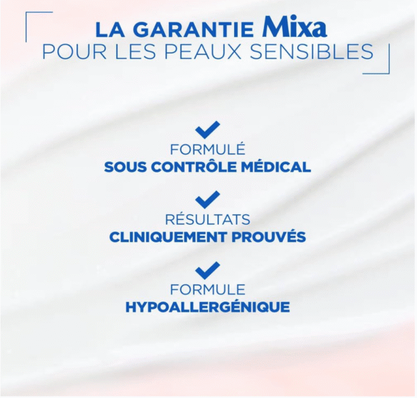 Mixa Crème Cica Réparation - Expert Peau Sensible - Réparation Effet Longue Durée - Peaux Très Sèches et Rugueuses - Visage, Corps, Mains - Hypoallergénique - 400ml - Image 6