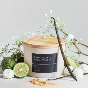 Ambience Core White Musk and Warm Vanilla Jar Candle