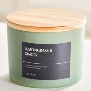Ambience Core Lemongrass and Ginger Scented Jar Candle