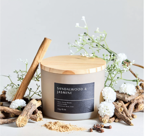 Ambience Core Lemongrass and Ginger Scented Jar Candle - 25 h - Image 5