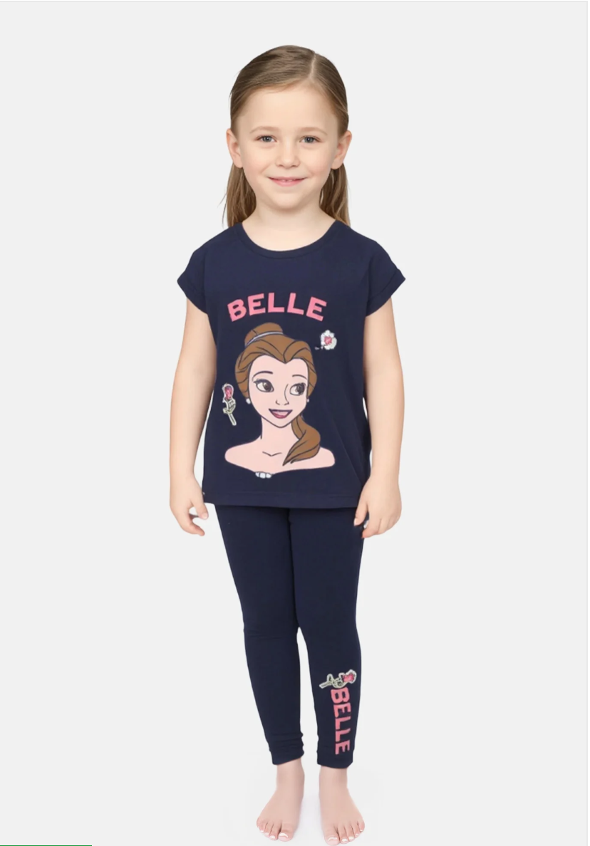 Disney Princess - Ensemble de pyjama 2 pièces Pour filles - haut et bas multicolore 100% coton
