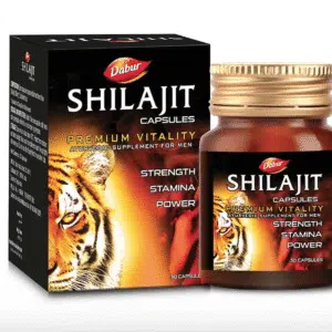 Capsules Dabur Shilajit 30s | Augmente la force, l'endurance et la puissance|