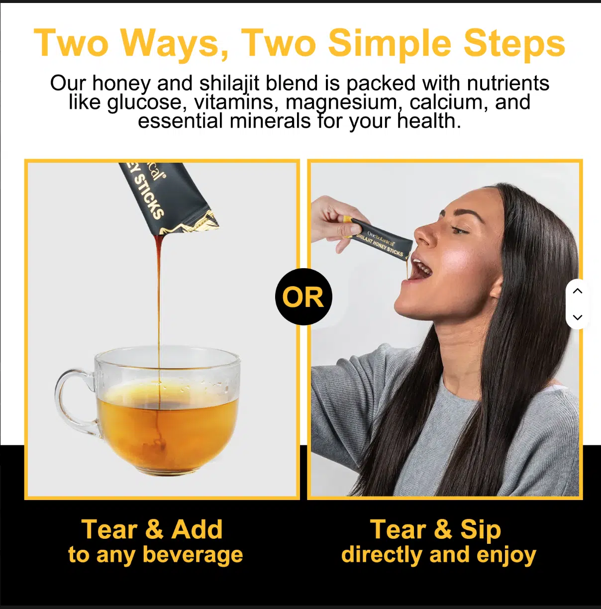 Stick de Shilajit au miel et safran I Booste de Libido et performance I 30 pcs - Image 3