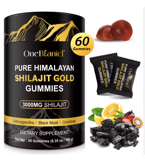 Les bonbons gélifiés à la résine de shilajit de l'Himalaya