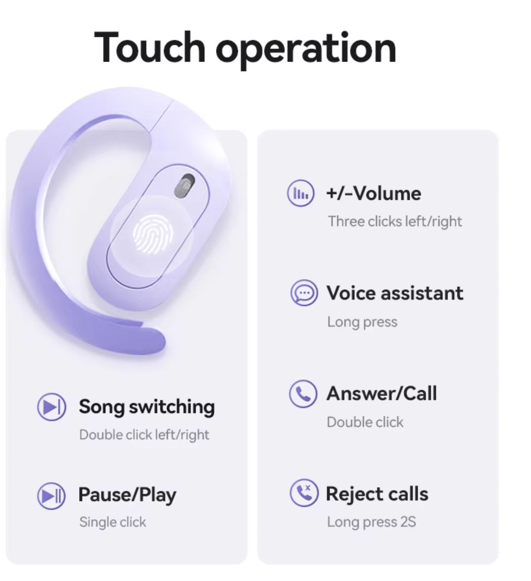 Écouteurs de traduction AI OWS Écouteurs de traduction en temps réel 144 langues et accents, traduction bidirectionnelle pour les voyages d'affaires et l'apprentissage Compatible avec iOS et Android Noir - Image 3